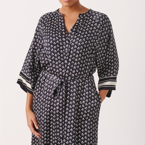 NWT PART TWO Dark Navy Graphic Art Women’s Dress - Picture 13 of 16